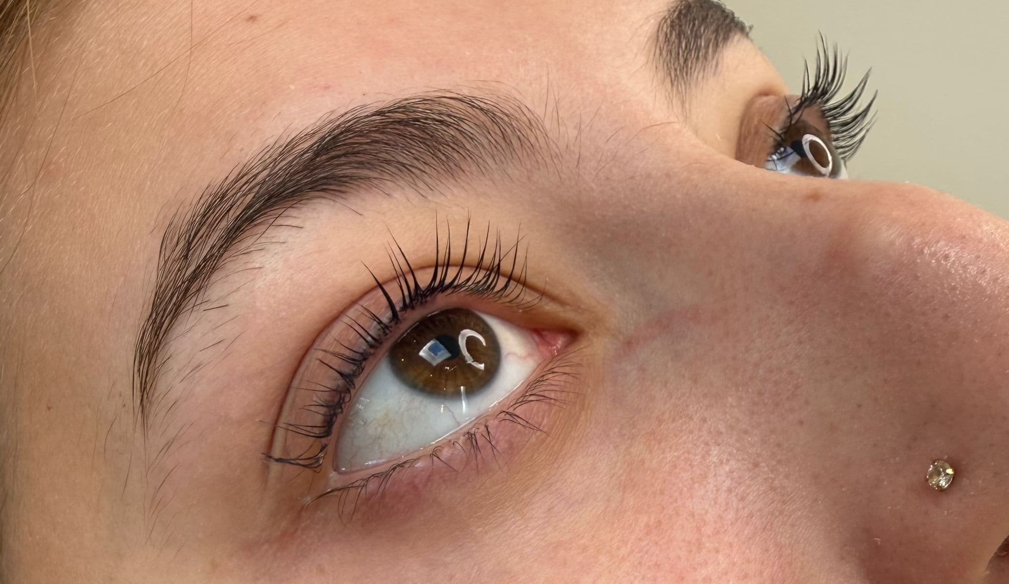 Lash lift result with beautiful definition